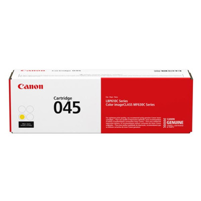 Canon 045Y (1239C002), originálny toner, žltý, 1300 strán