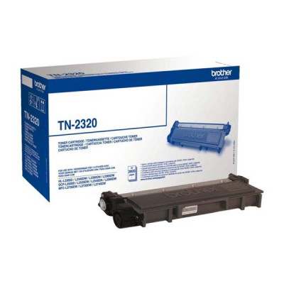 Brother TN-2320Bk, originálny toner, čierny, 2600 strán