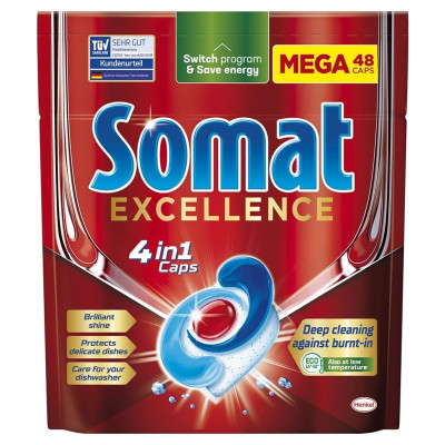 Tablety do umývačky Somat - excellence, 48 ks