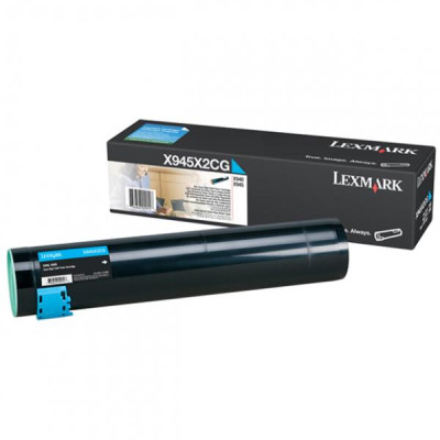 Lexmark X945X2C, originálny toner, azúrový