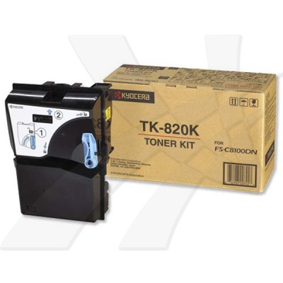 Kyocera TK-820K, originálny toner, čierny