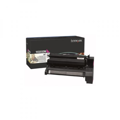 Lexmark 15G032M, originálny toner, purpurový