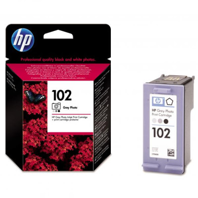 HP C9360AE (102), originálny atrament, photo šedý, 23 ml