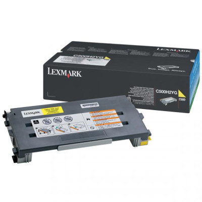 Lexmark C500H2YG, originálny toner, žltý