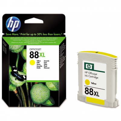 HP C9393AE (88XL), originálny atrament, žltý, 17,1 ml