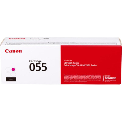 Canon 055M (3014C002), originálny toner, purpurový, 2100 strán