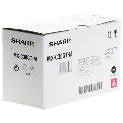 Sharp MX-C30GTM, originálny toner, purpurový