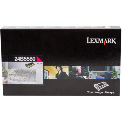 Lexmark 24B5580, originálny toner, purpurový