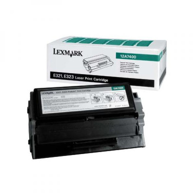 Lexmark 12A7400, originálny toner, čierny