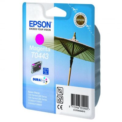 Epson T0443 (C13T044340), originálny atrament, purpurový, 13 ml