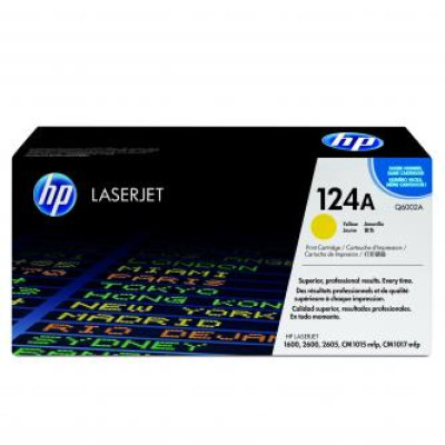 HP Q6002A (124A), originálny toner, žltý