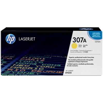 HP CE742A (307A), originálny toner, žltý