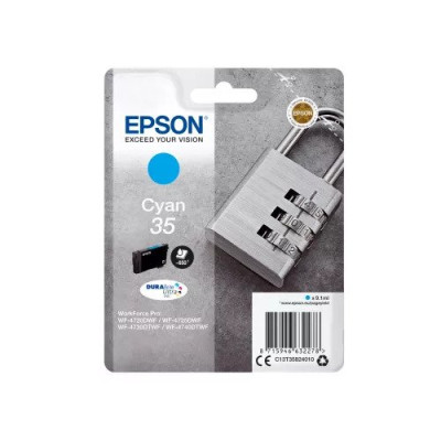 Epson T3582 (C13T35824020, 35), originálny atrament, azúrový, 9,1 ml