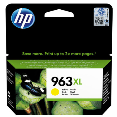 HP 3JA29AE (963XL), originálny atrament, žltý, 1600 strán (22,92 ml)