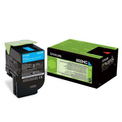 Lexmark 80C2HC0 (80C2HCE, 80C0H20), originálny toner, azúrový