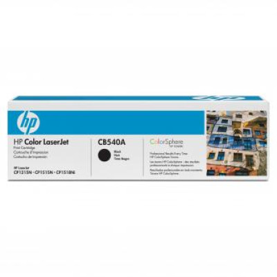 HP CB540A (125A), originálny toner, čierny, 2200 strán