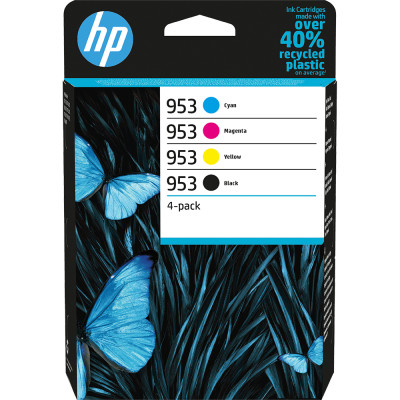 HP 6ZC69AE (953), originálny atrament, CMYK, 1000/700 strán, 4-pack