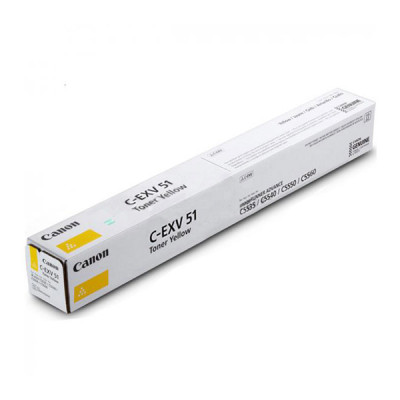 Canon C-EXV51Y (0484C002), originálny toner, žltý