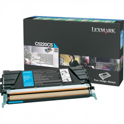 Lexmark C5220CS, originálny toner, azúrový