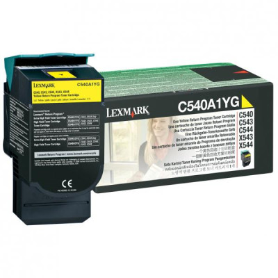 Lexmark C540A1YG, originálny toner, žltý