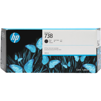 HP 498N8A (738), originálny atrament, čierny, 300 ml