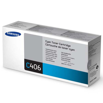 Samsung CLT-C406S (ST984A), originálny toner, azúrový