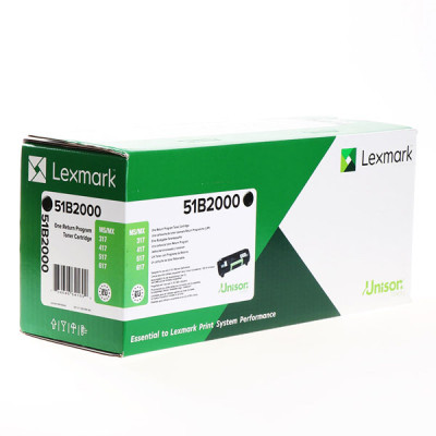 Lexmark 51B2000  (51B00A0), originálny toner, čierny