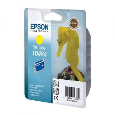 Epson T0484 (C13T048440), originálny atrament, žltý, 13 ml