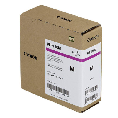 Canon PFI-110M (2366C001), originálny atrament, purpurový, 160 ml