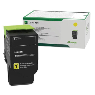 Lexmark 24B7551, originálny toner, žltý