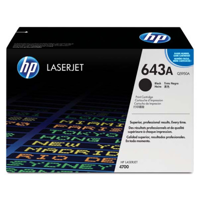 HP Q5950A (643A), originálny toner, čierny, 11000 strán