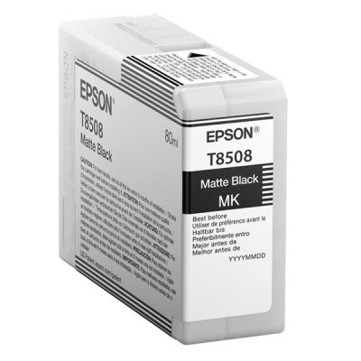 Epson T8508 (C13T85080N), originálny atrament, matne čierny, 80 ml