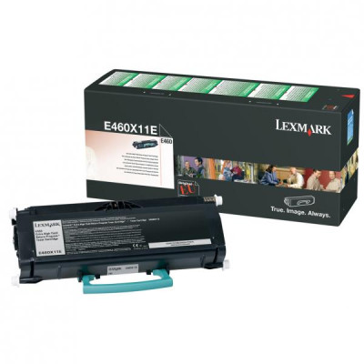 Lexmark E460X11E, originálny toner, čierny