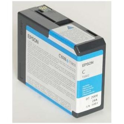 Epson T5802 (C13T580200), originálny atrament, azúrový, 80 ml