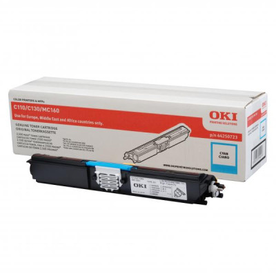 Oki C110 (44250723), originálny toner, azúrový