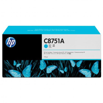 HP C8751A, originálny atrament, azúrový, 775 ml