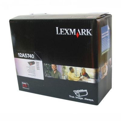 Lexmark 12A5740, originálny toner, čierny