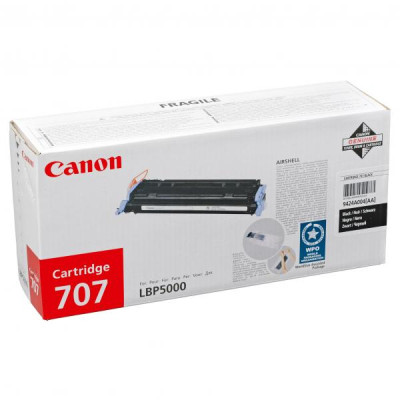 Canon CRG-707Bk (9424A004), originálny toner, čierny