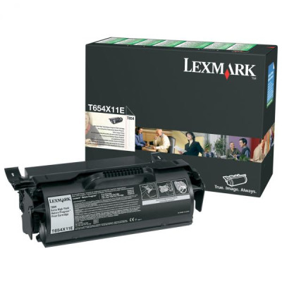 Lexmark T654X11E, originálny toner, čierny