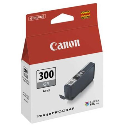 Canon PFI-300Gy (4200C001), originálny atrament, šedý, 14,4 ml