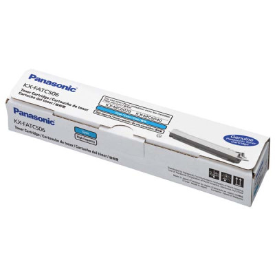 Panasonic KX-FATC506, originálny toner, azúrový