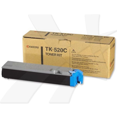 Kyocera TK-520C, originálny toner, azúrový