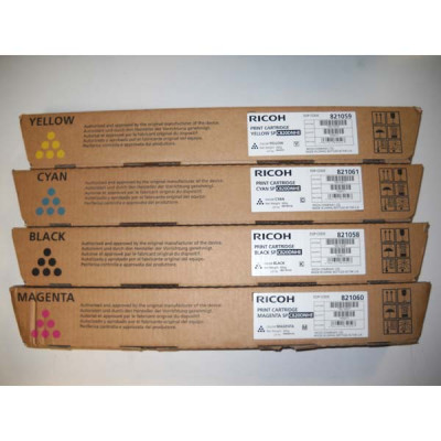 Ricoh 820117  (821059), originálny toner, žltý, 15000 strán