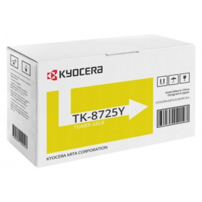 Kyocera TK-8725Y (1T02NHANL0), originálny toner, žltý