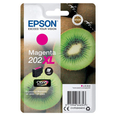 Epson T02H340 (C13T02H34010, 202XL), originálny atrament, purpurový, 8,5 ml, XL