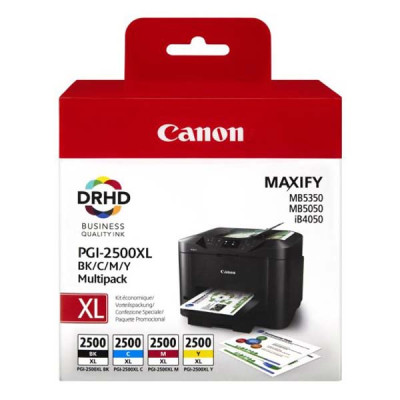 Canon PGI-2500CMYK XL (9254B004), originálny atrament, CMYK, XL Multipack