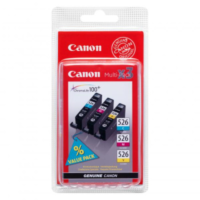 Canon CLI-526CMY (4541B009, 4541B018), originálny atrament, CMY, 3 × 9 ml, 3-pack