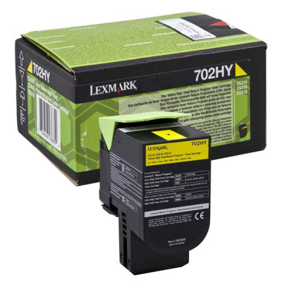 Lexmark 70C2HY0 (70C2HYE), originálny toner, žltý