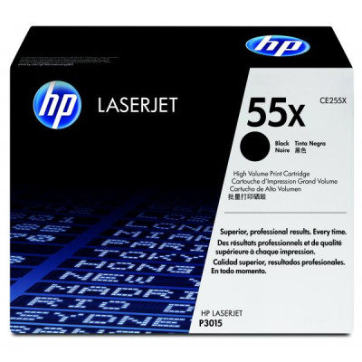 HP CE255X (55X), originálny toner, čierny, 12500 strán