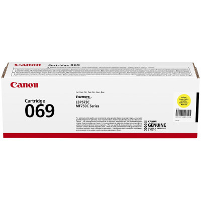 Canon 069Y (5091C002), originálny toner, žltý, 2100 strán